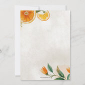 Main Squeeze Mediterrane Citrus Vrijgezellenfeest Kaart (Achterkant)