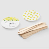 Main Squeeze Modern Simple Lemon Vrijgezellenfeest Handwaaier (Niet-gemonteerd)