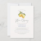 Main Squeeze Modern Waterverf Lemon Vrijgezellenfe Kaart (Voorkant)