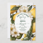 Main Squeeze Modern Waterverf Lemon Vrijgezellenfe Kaart (Voorkant)