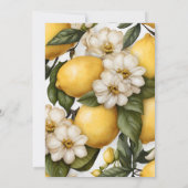 Main Squeeze Modern Waterverf Lemon Vrijgezellenfe Kaart (Achterkant)