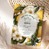 Main Squeeze Modern Waterverf Lemon Vrijgezellenfe Kaart