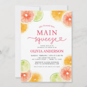 Main Squeeze QR Code Schattige Vrijgezellenfeest S Kaart (Voorkant)