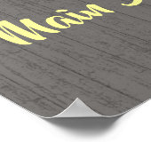 Main Squeeze Roze Limonade Bruiloftsontvangst Poster (Hoek)