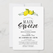 Main Squeeze Simple Lemon Drive-by Vrijgezellenfee Kaart (Voorkant)