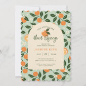 Main Squeeze Sinaasappel Citrus Bruids Brunch Kaart (Voorkant)