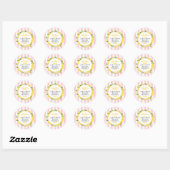 Main Squeeze Summer Lemon Bruiloft Favoriet Ronde Sticker (Vel)