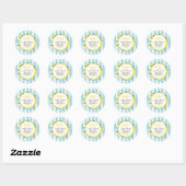 Main Squeeze Summer Lemon Bruiloft Favoriet Ronde Sticker (Vel)