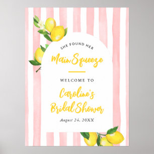 Main Squeeze Summer Lemon Bruiloftsontvangst Poster