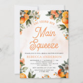 Main Squeeze Tangerine Sinaas Citroen Bruiloftsbor Kaart (Voorkant)