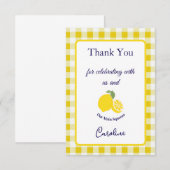 Main Squeeze Thank You Card Kids Birthday Bedankkaart (Voorkant / Achterkant)