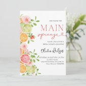 "Main Squeeze" Vrijgezellenfeest - Citrus Lemon Pa Kaart (Staand voorkant)