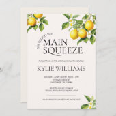 Main Squeeze Vrijgezellenfeest Invite Kaart (Voorkant / Achterkant)