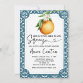 Main Squeeze Vrijgezellenfeest Lemon Blue Tegel Kaart (Voorkant)