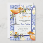 Main Squeeze Vrijgezellenfeest Lemon Blue Tegel Kaart (Voorkant)