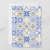 Main Squeeze Vrijgezellenfeest Lemon Blue Tegel Kaart (Achterkant)