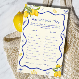 Main Squeeze Vrijgezellenfeest Lemon Guess Leeftij