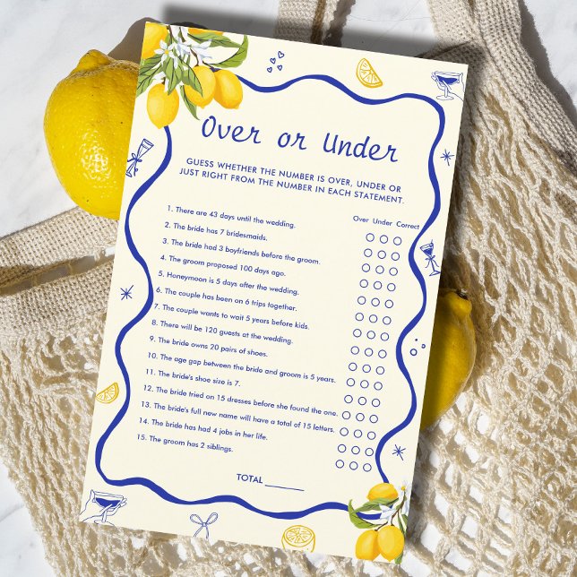 Main Squeeze Vrijgezellenfeest Lemon Over Under Ga (Creator heeft geüpload)