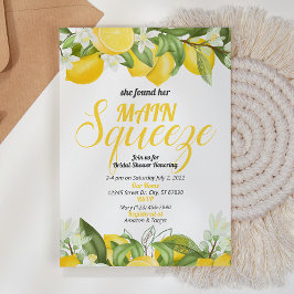 Main Squeeze Vrijgezellenfeest Lemon Uitnodiging