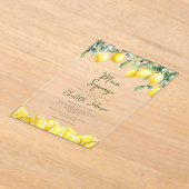 Main Squeeze Waterverf Elegant Vrijgezellenfeest Acryl Uitnodigingen (Laagn)