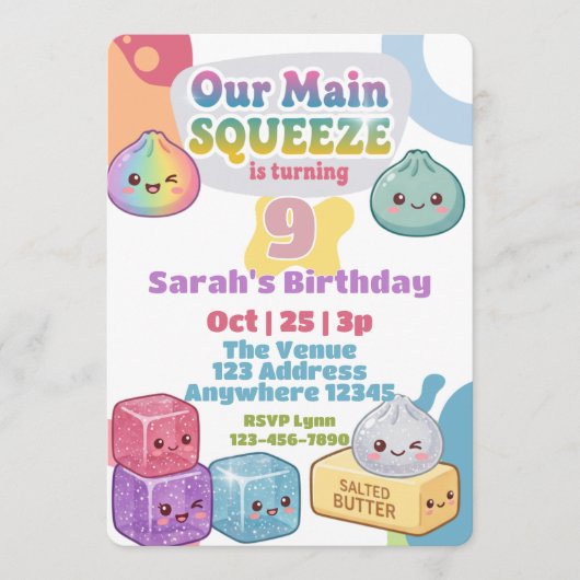 Main Squeeze Zachte Verjaardag Kaart (Voorkant)