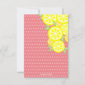 MAIN SQUEEZE zomercitroen VRIJGEZELLENFEEST koraal Kaart (Achterkant)