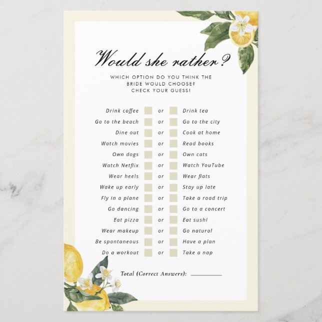 Main Squeeze zou ze liever Vrijgezellenfeest spel (Voorkant)