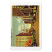 Main St., Akron,  Briefkaart Ohio Magneet (Verticaal)