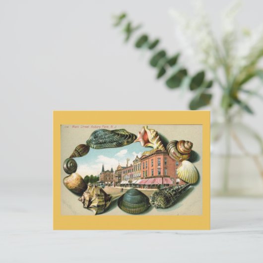 Main St., Asbury Park, New Jersey  Briefkaart (Staand voorkant)