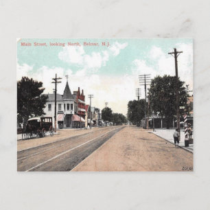 Main St., Belmar, New Jersey 1906 Briefkaart