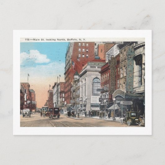 Main St., Buffalo, New York  Briefkaart (Voorkant)