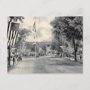 Main St Celebration, West-Sinaasappel, NJ Vintage Briefkaart