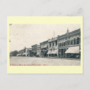 Main St., Crown Point, Indiana Briefkaart