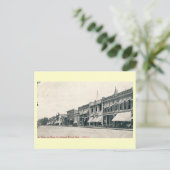 Main St., Crown Point, Vintage van Indiana Briefkaart (Staand voorkant)