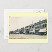 Main St., Crown Point, Vintage van Indiana Briefkaart (Voorkant / Achterkant)