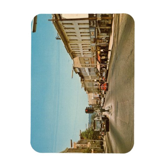 Main St., Danbury, CT  Briefkaart Magneet (Verticaal)