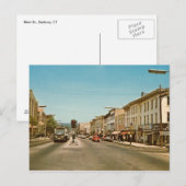 Main St., Danbury, CT-Vintage Briefkaart (Voorkant / Achterkant)