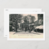 Main St., Hackensack NJ Vintage Briefkaart (Voorkant / Achterkant)