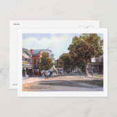 Main St., Hackettstown, NJ 1910 Vintage Briefkaart (Voorkant / Achterkant)