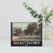 Main St. Hackettstown NJ Vintage Briefkaart (Staand voorkant)