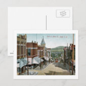 Main St., Lead, South Dakota Vintage Briefkaart (Voorkant / Achterkant)
