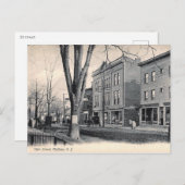 Main St, Madison, New Jersey 1908 Briefkaart (Voorkant / Achterkant)
