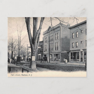 Main St., Madison, New Jersey 1908 Briefkaart