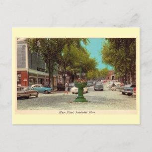 Main St Nantucket C1960s  stijl Briefkaart