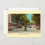 Main St Nantucket C1960s  stijl Briefkaart (Voorkant / Achterkant)