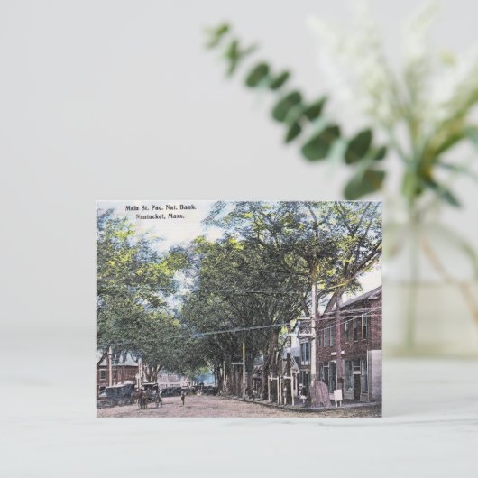 Main St, Nantucket, Massachusetts,  Briefkaart (Staand voorkant)