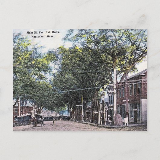 Main St, Nantucket, Massachusetts,  Briefkaart (Voorkant)