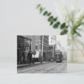 Main St., noord vanaf 6th, Little Rock Briefkaart (Staand voorkant)