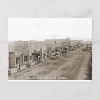 Main St. Picher Oklahoma circa 1920 Briefkaart