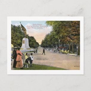 Main St., Race Week, Goshen, Vintage van New York Briefkaart